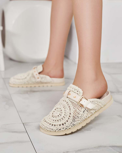 Royalfashion Tongs femme avec broderie Leronip