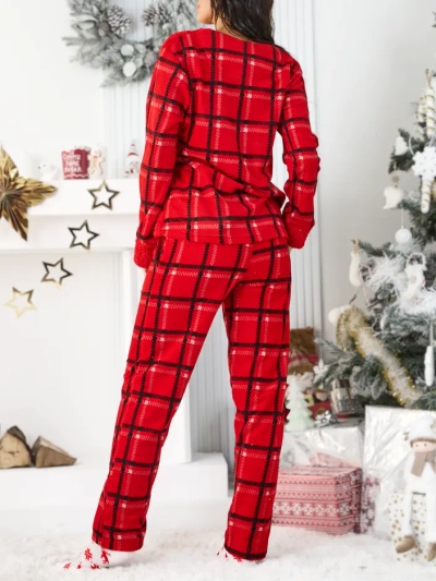 Pyjamas à carreaux Royalfashion pour femmes