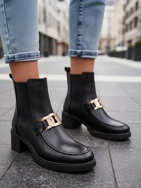 Bottines pour femmes Royalfashion à talon bas Ewios