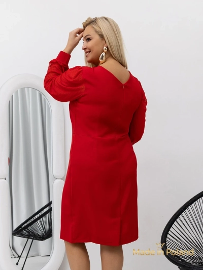 Élégante mini-robe pour femmes avec manches en résille Evilla