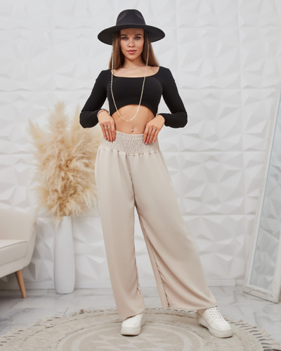 Royalfashion Pantalon large pour femme