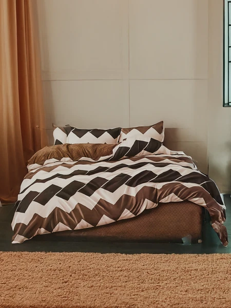 Royalfashion Ensemble de literie à motifs 180x200 3 PIÈCES