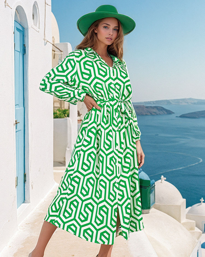 Royalfashion Robe midi imprimée pour femme