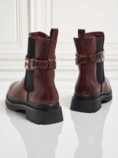 Bottines montantes pour femmes en cuir écologique Pearl Mist