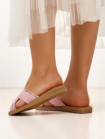 Sandales femmes Royalfashion avec des brides tressées Bornes