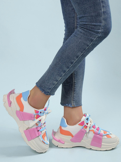 Royalfashion Baskets de sport pour femmes avec inserts en caoutchouc Bubble
