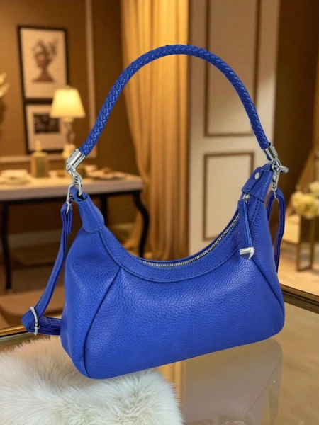 Royalfashion Petit sac à main pour femme en cuir écologique avec sangle décorative Lacquea