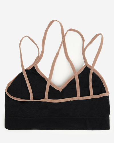 Noir Brassière de sport pour femme à fines bretelles - Sous-vêtements