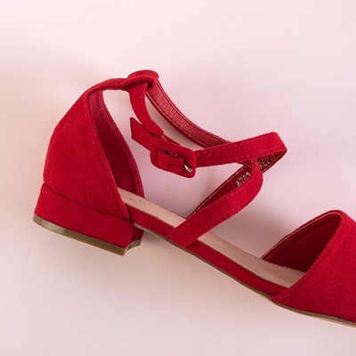 Ballerines plates femme rouges Lerma - Chaussures