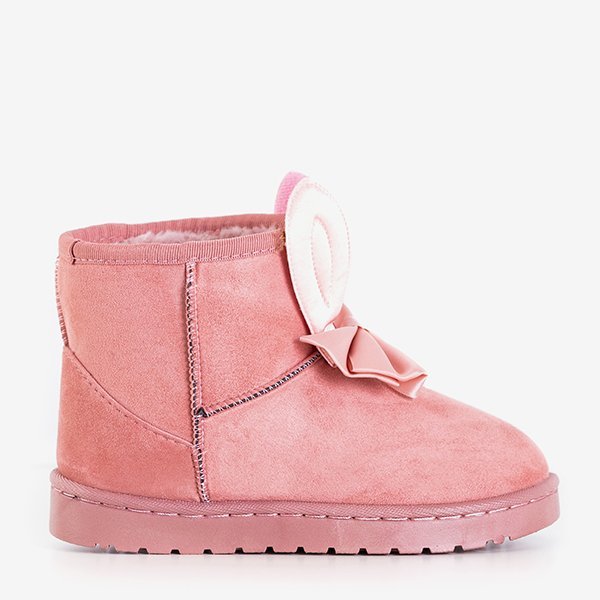 Bottes de neige pour enfants rose foncé avec décorations Meri - Footwear
