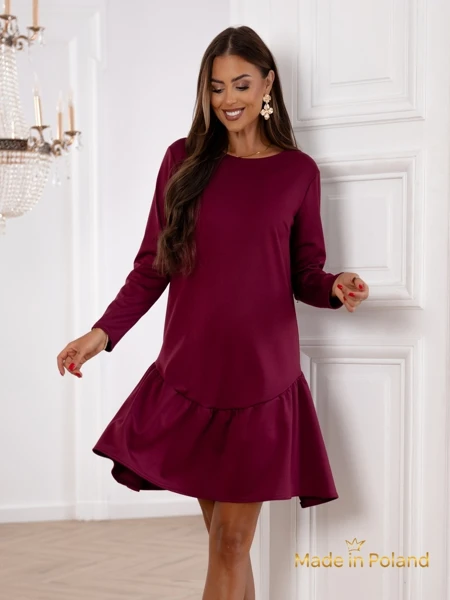 Mini-robe à volants pour femmes