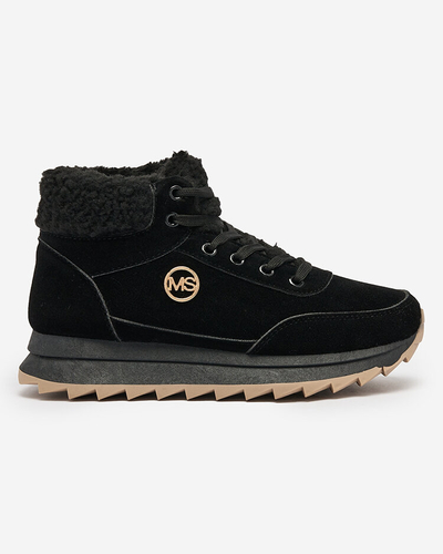 Royalfashion Chaussures de sport isolées pour femme en noir Cerrto