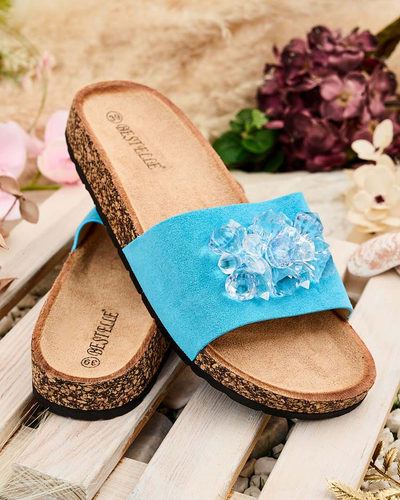 Royalfashion Tongs Villo à strass pour femme