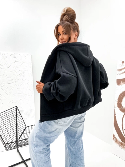 Royalfashion Sweat à capuche en coton molletonné pour femme Butterfly