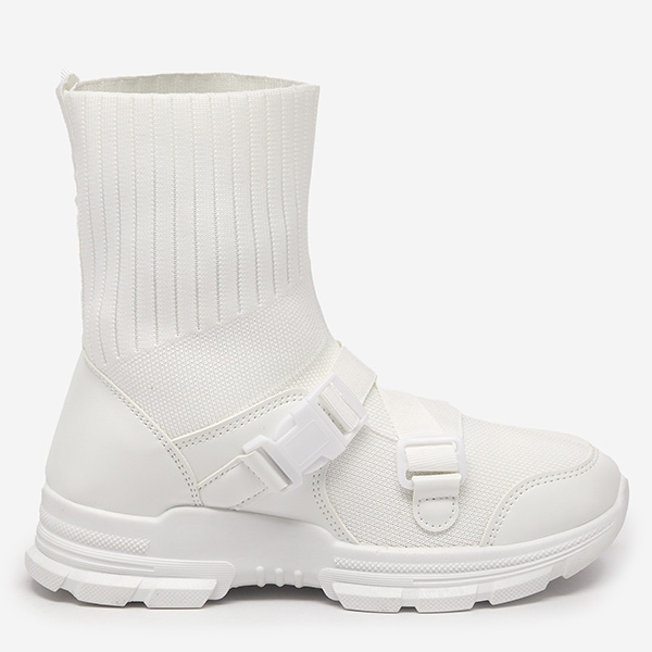 Baskets montantes blanches pour femme avec ornements Cerini - Footwear