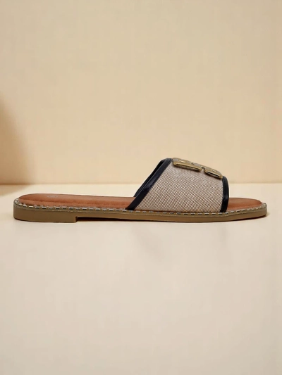 Royalfashion Chaussons à semelle plate pour femmes Rorole