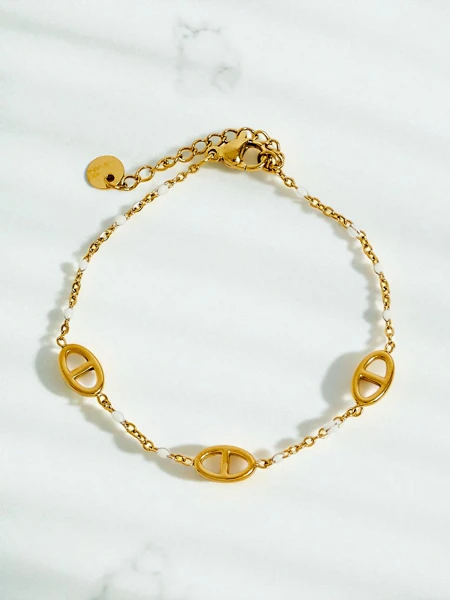 Bracelet Callisto Aurea avec perles plaqué or