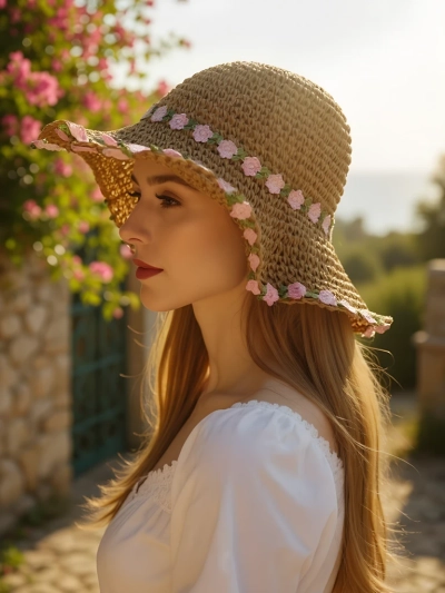 Chapeau en paille pour femme Royalfashion Malvera
