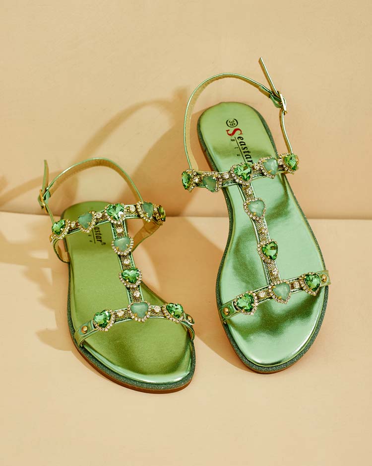 Royalfashion Sandales Selina zirconia pour femme