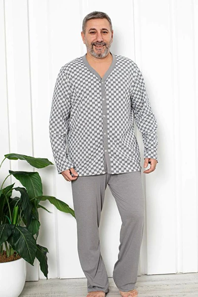 Pyjama homme en coton Royalfashion avec imprimé GRANDE TAILLE