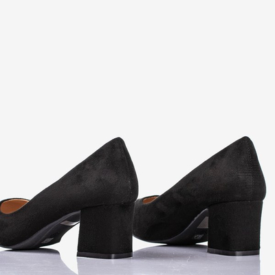 Escarpins noirs pour femmes sur le montant bas Give Love - Chaussures 1