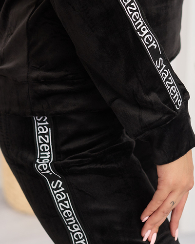 Ensemble survêtement femme noir à rayures - Vêtements