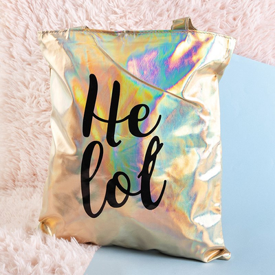 Sac bandoulière holographique doré - Sacs à main