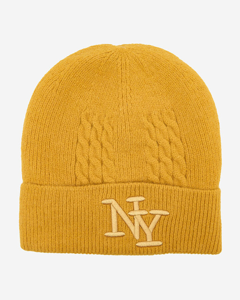 Royalfashion Casquette isolée pour femme Mustard