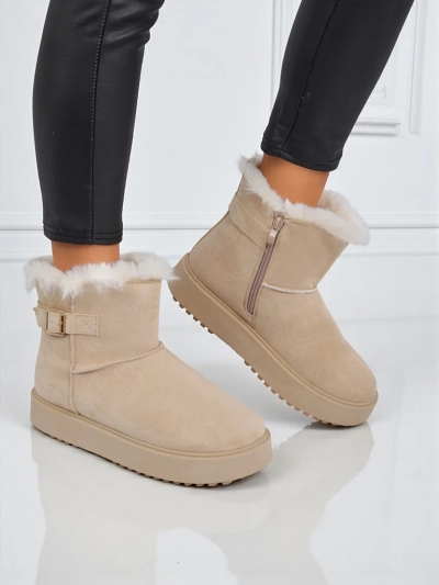 Royalfashion Bottes courtes de style bottes de neige pour femmes Aurelia Classico