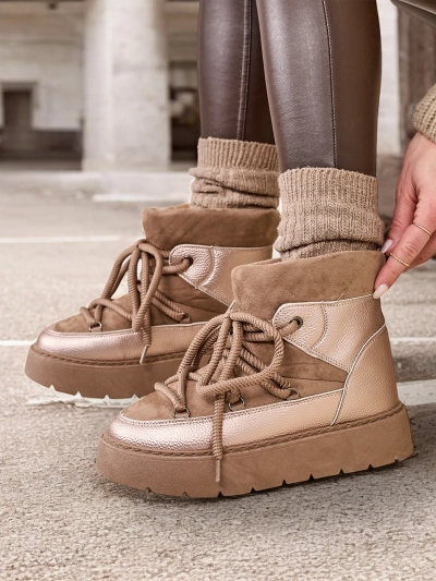 Bottes de neige à lacets pour femmes Royalfashion Iniuc