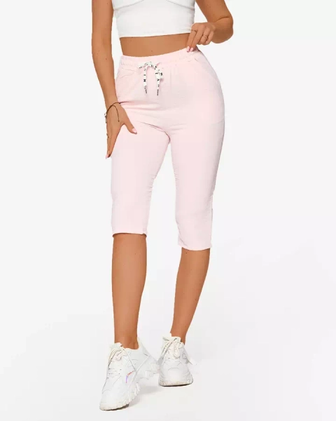 Rose Short en tissu pour femme 3/4- Vêtements