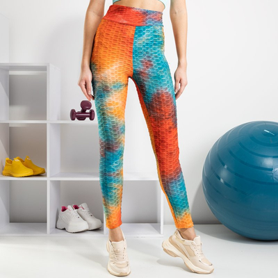 Legging de sport orange pour femme - Vêtements