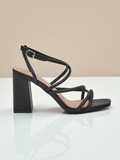 Sandales à talon carré pour femmes Royalfashion Elysia