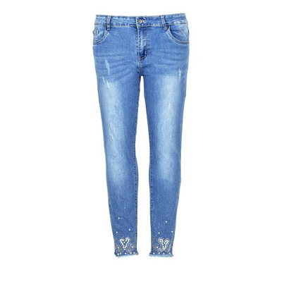 Jean bleu de coupe moyenne - Pantalon 1