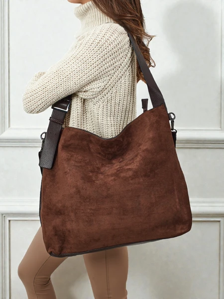 Sac à main shopper pour femmes en éco-daim Donenn