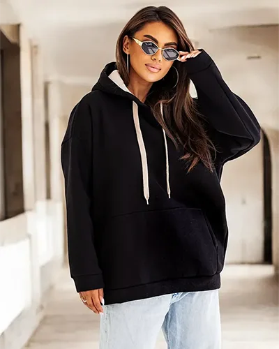 Royalfashion Sweat à capuche oversize pour femme
