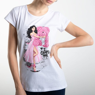 T-shirt blanc à manches courtes - Blouses 1