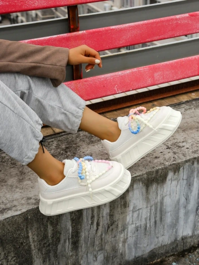 Royalfashion Sneakers à plateforme pour femmes Venusoe
