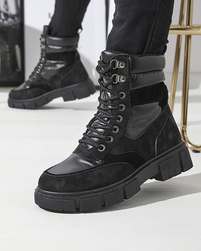 Bottes de trappeur isolées noires pour femmes Kasemi- Footwear
