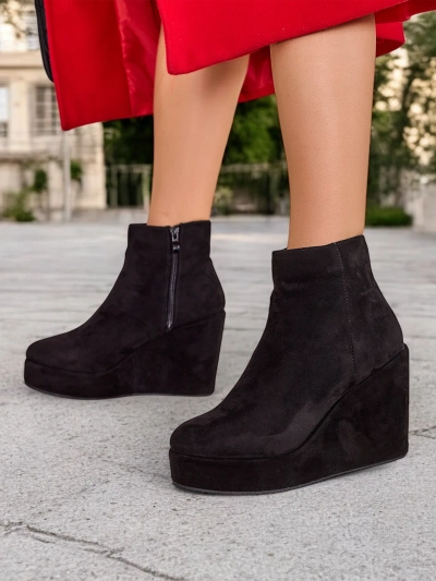 Bottines à talons compensés pour femmes Royalfashion Sieffa