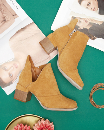 Bottes isolées Camel pour femmes sur le poteau Karela - Footwear