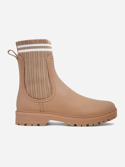 Bottes de pluie Royalfashion pour femmes avec un insert en tissu plus haut Scarlesa