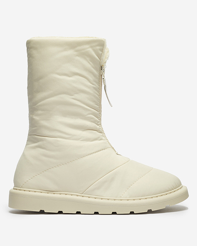 Beige chaussures pour femmes a'la bottes de neige Tirigga- Footwear