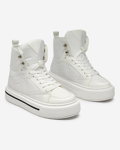 OUTLET Baskets de sport femme blanches Asmako- Footwear