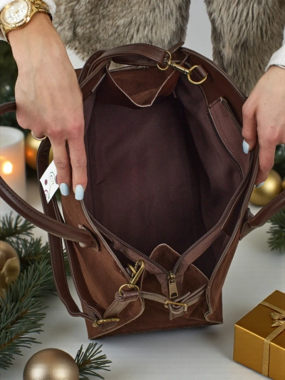 Sac à main shopper pour femmes en éco-daim Dorelle