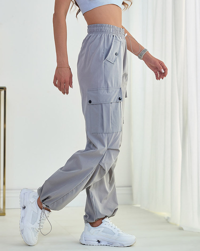 Royalfashion Pantalon de combat en tissu pour femme