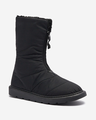 Bottes noires pour femmes a'la bottes de neige Tirigga- Footwear