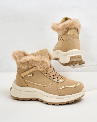 Royalfashion Baskets chauffantes pour femme avec fourrure Mofell