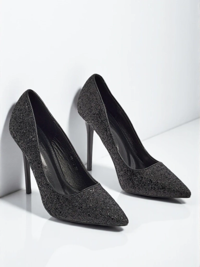 Escarpins pour femmes en cuir écologique à paillettes Zavrimea