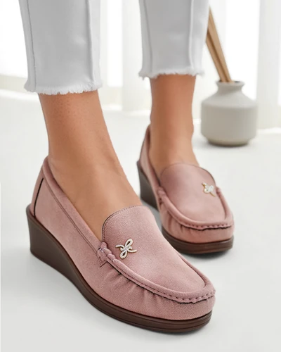 Royalfashion Mocassins pour femmes sur un petit talon Lomman